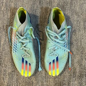 Adidas Blue and Yellow Soccer cleats